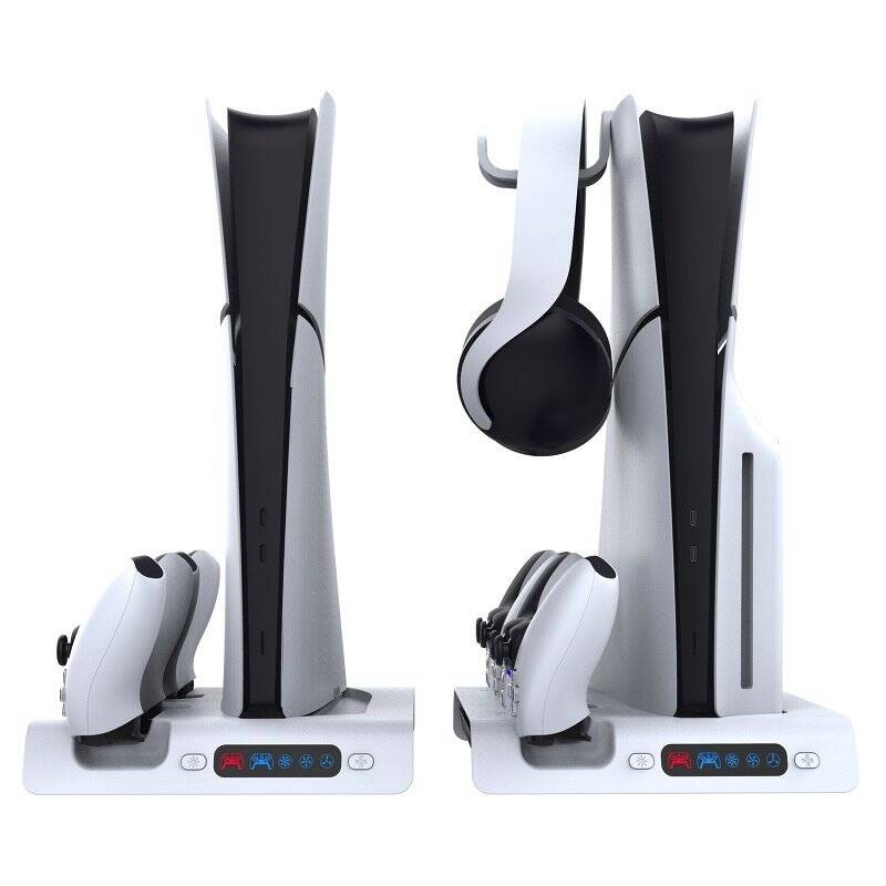 Dokovací stanice iPega P5S006 RGB s chlazením pro PS5 Slim bílá Dokovací stanice iPega P5S006 pro PlayStation 5 Slim (PG-P5S006)