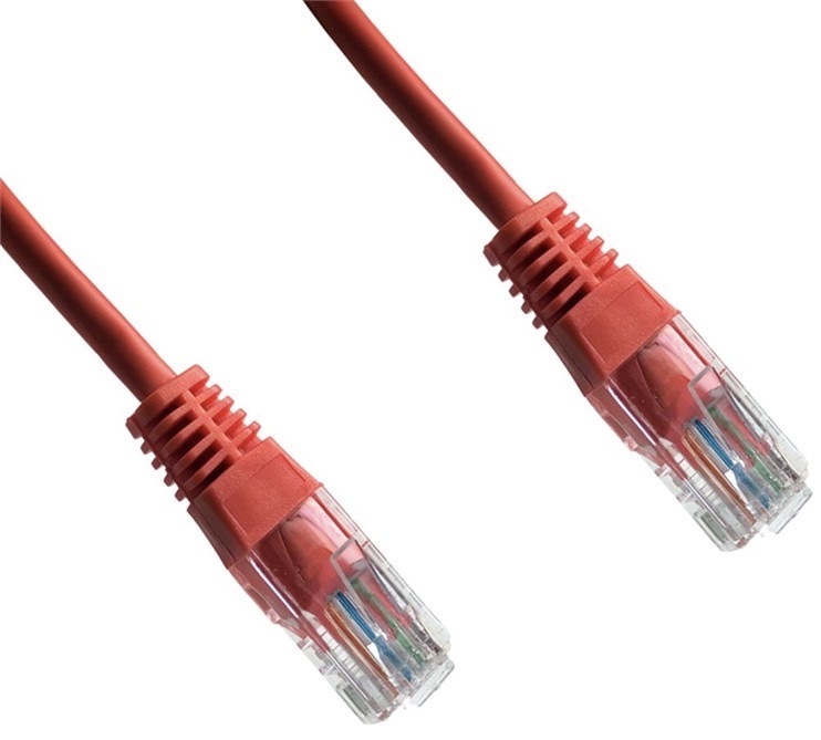 Kabel DATACOM síťový (RJ45), 0,5m oranžový