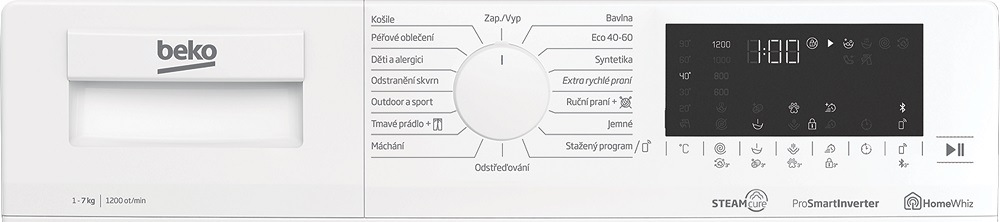 Pračka Beko EWUE76261CSH1W bílá Pračka Beko EWUE76261CSH1W