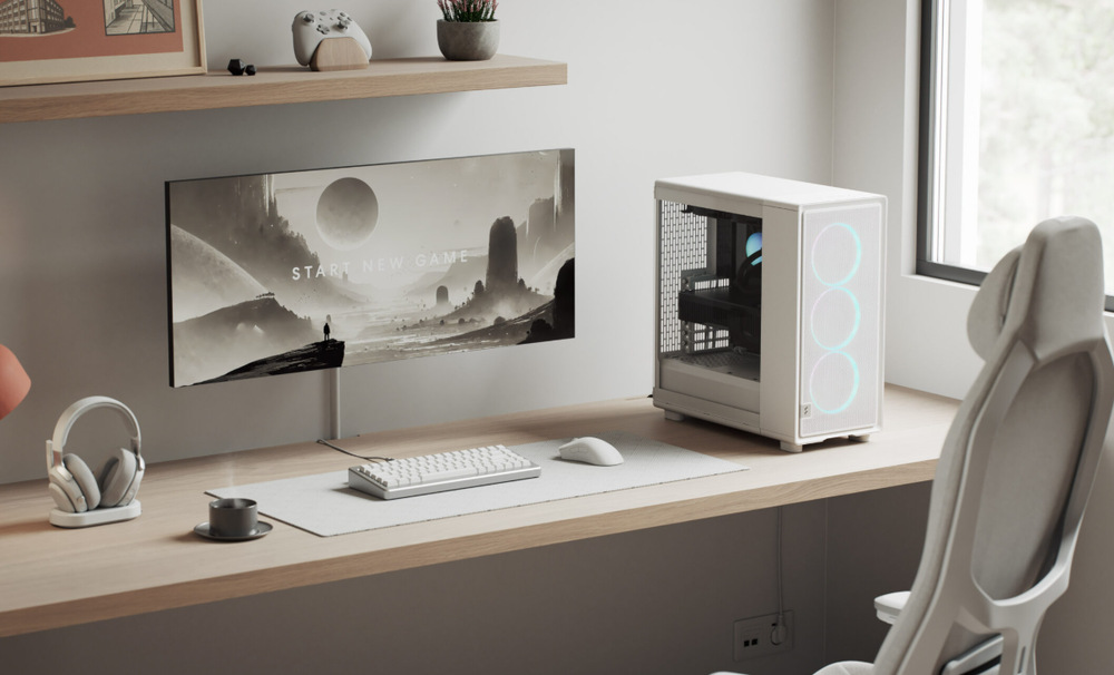 Case FRACTAL DESIGN Epoch Transparent bílá FRACTAL DESIGN Epoch zaujme ty, co mají rádi minimalismus