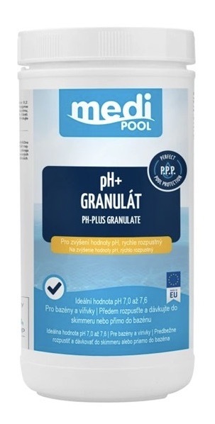 Bazénová chemie MediPOOL o hmotnosti 1 kg, pro dezinfekci vody
