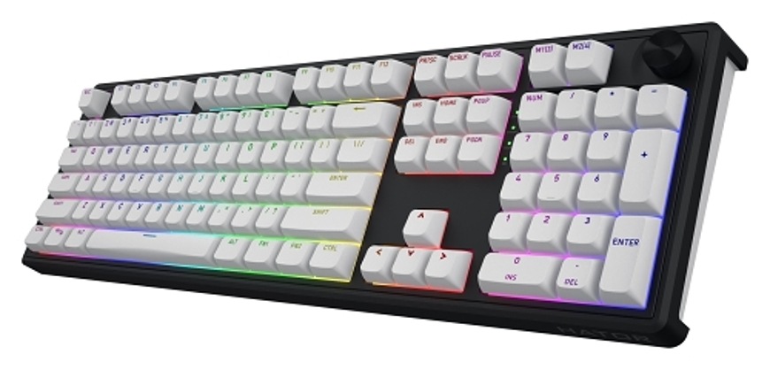 Herní klávesnice HATOR Skyfall 100 Wireless s numerickým blokem a RGB podsvícením
