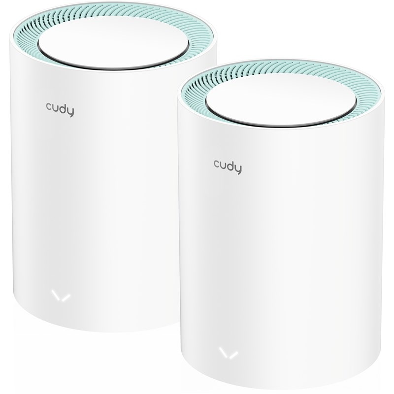 Komplexní Wi-Fi systém Cudy M1300 AC1200 Wi-Fi Mesh Gigabit, set 2 ks bílý