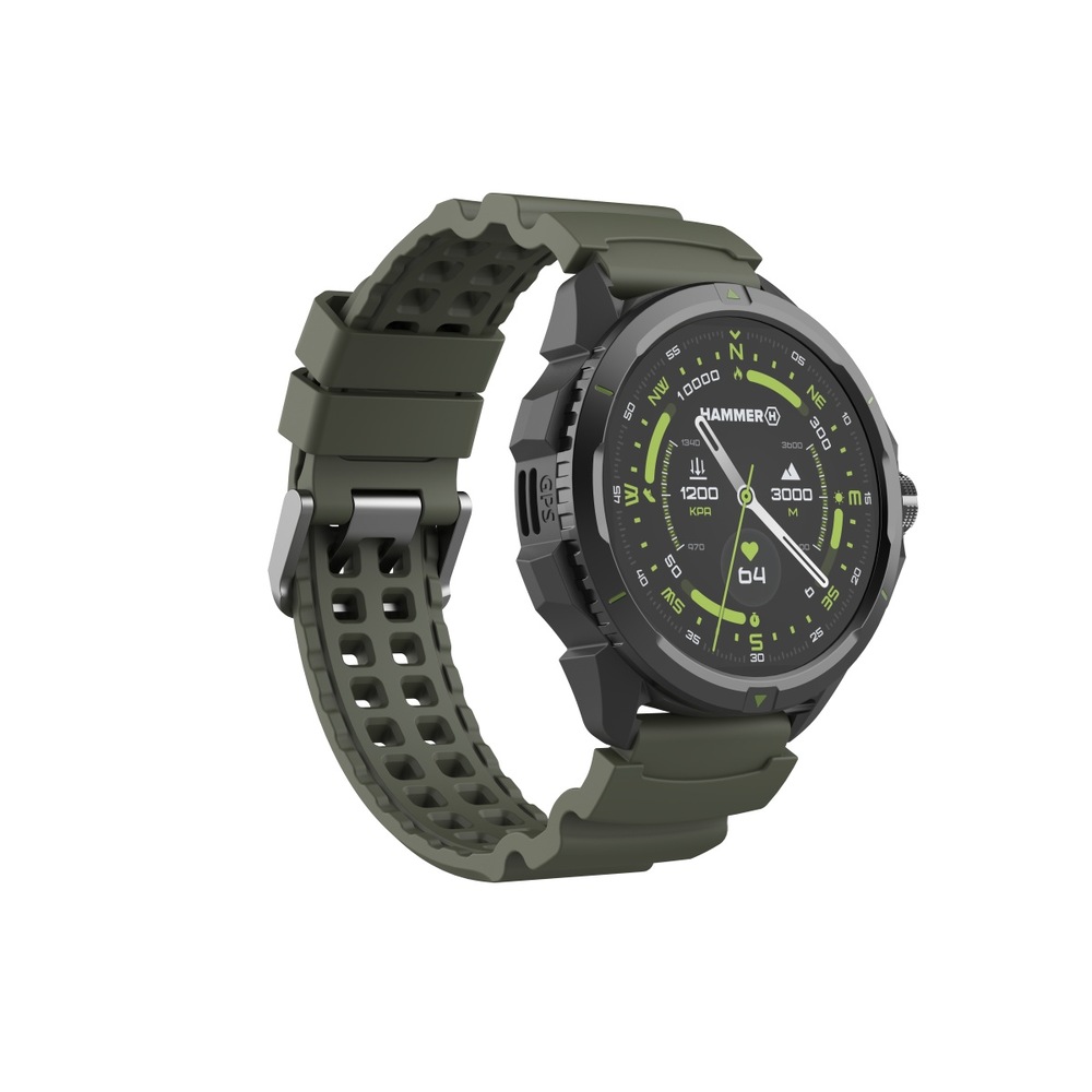 Chytré hodinky myPhone Hammer Watch 2 černé/zelené