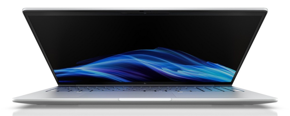 Notebook HP Elitebook 8 G2a 16" stříbrný Pootevřený zapnutý notebook HP Elitebook 8 G2a 16"