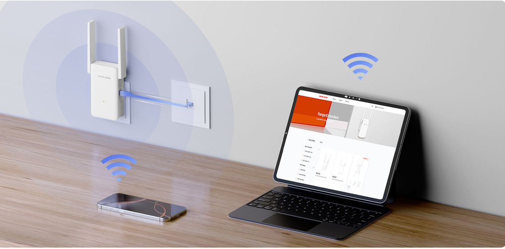 Wi-Fi extender Mercusys ME80X AX3000 bílý Wi-Fi extender Mercusys ME80X AX3000 bílý