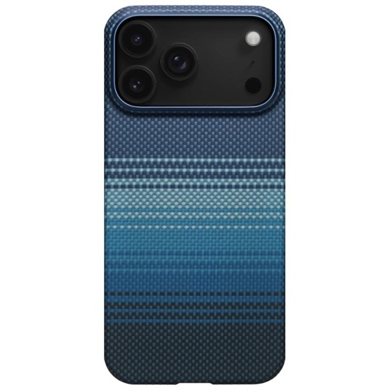 Kryt na mobil Pitaka Ultra-Slim Moonrise na Apple iPhone 17 Pro - modrý