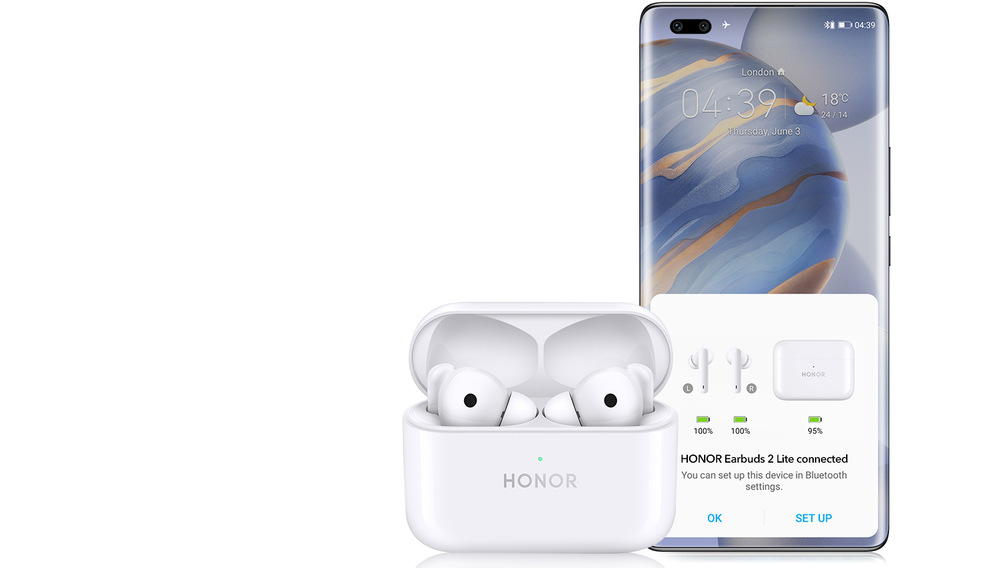 Sluchátka HONOR EarBuds 2 Lite černá Sluchátka HONOR EarBuds 2 Lite černá