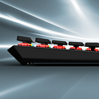 Klávesnice MSI Vigor GK50 TKL, CZ/SK černá/stříbrná
