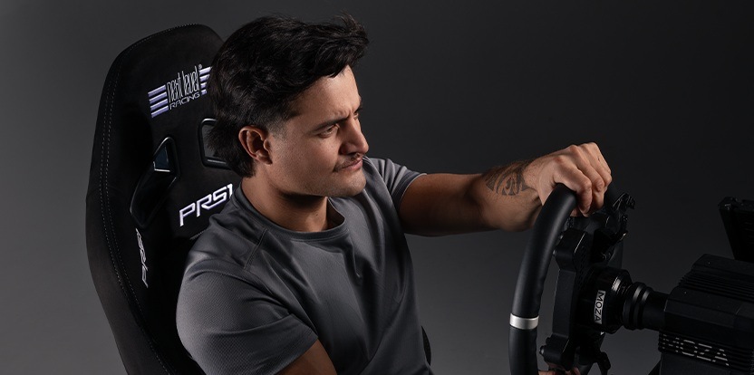 Přídavné sedadlo Next Level Racing PRS1 Performance Reclining Sim Racing Seat černé/šedé