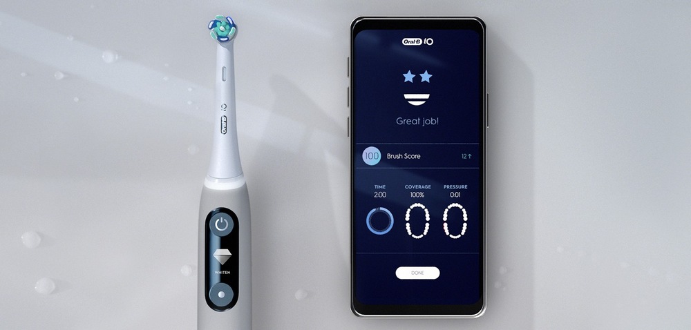 Zubní kartáček Oral-B iO6 Series Duo Pack Black / Pink Sand černý/růžový Kartáček a mobil s mobilní aplikací
