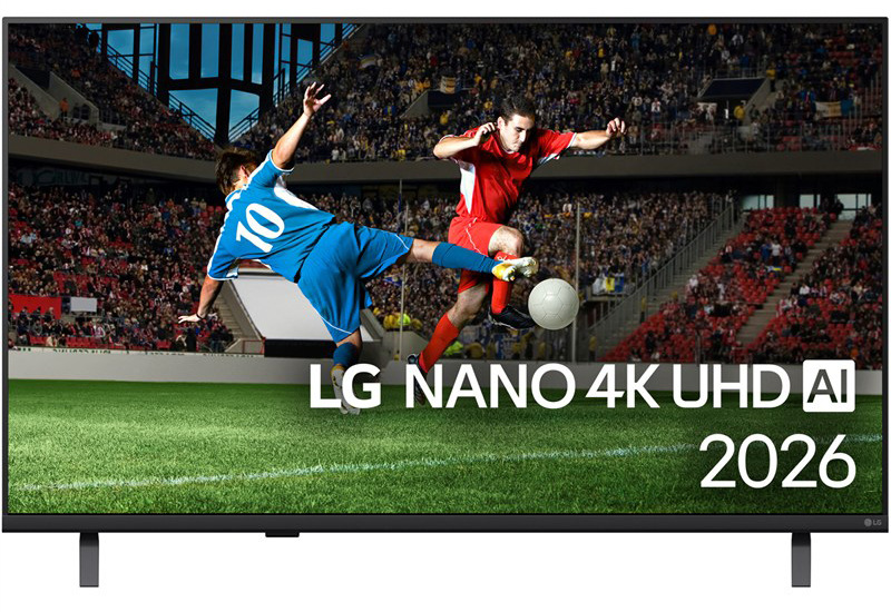 Nano televize LG 43NU8E0B, černá barva