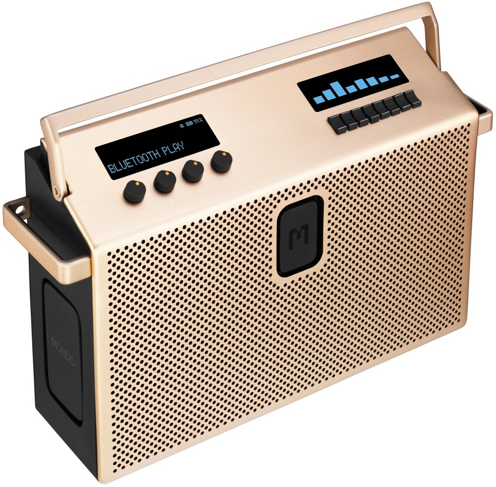 Přenosný reproduktor Mondo Speaker Large zlatý Reproduktor Mondo Speaker Large s Bluetooth 5.3