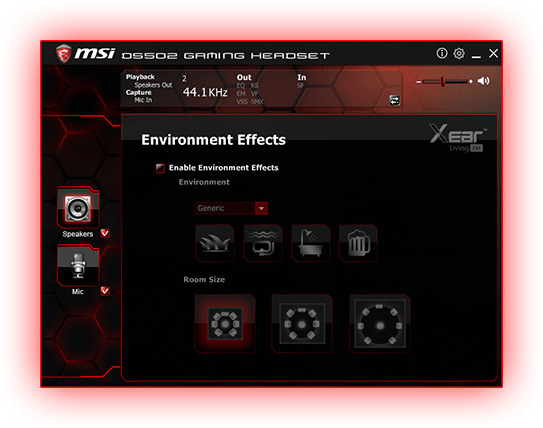 Headset MSI DS502 Gaming černý