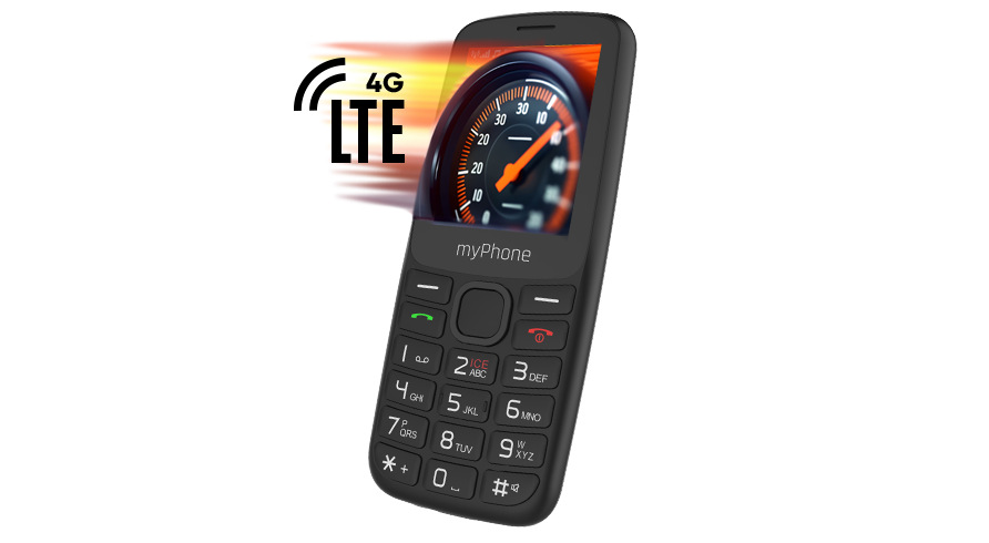 Mobilní telefon myPhone 6410 LTE černý Mobilní telefon myPhone 6410 LTE černý