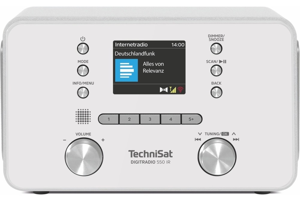 Internetový radiopřijímač s DAB+ TechniSat DIGITRADIO 550 IR bílý Internetové rádio TechniSat DIGITRADIO 550 IR bílé