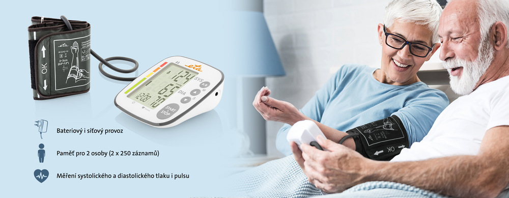 Tlakoměr na paži ETA 3297 90000 bílý Tlakoměr na paži ETA 3297 90000 bílý