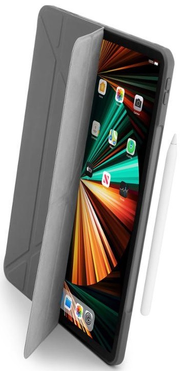 Pouzdro na tablet Pipetto Origami na Apple iPad Pro 11“ (2021/2020/2018) šedé Pouzdro na tablet Pipetto Origami na Apple iPad Pro 11“ (2021/2020/2018) šedé