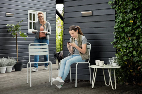 Nástěnné svítidlo Philips Bustan, LED, neutrální bílá - antracitové