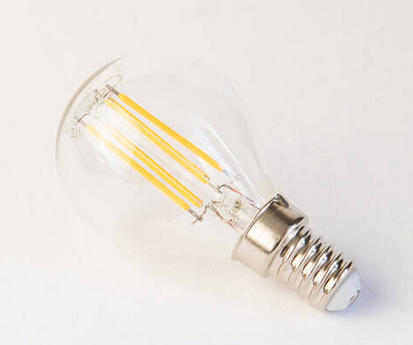 Žárovka LED Tesla Lightning filament miniglobe, E14, 4,2W, teplá bílá Tesla filament miniglobe, E14, 4,2W, teplá bílá (MG144227-1)