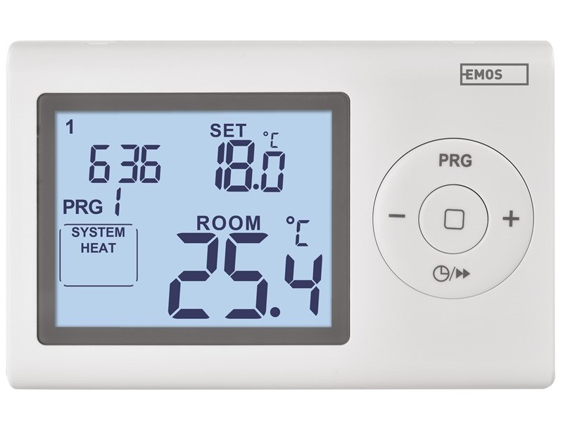 Termostat EMOS pokojový, programovatelný, drátový, P5607