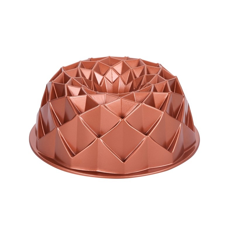 Forma na bábovku KITCHISIMO Dolce Diamant, 24 cm bronzová