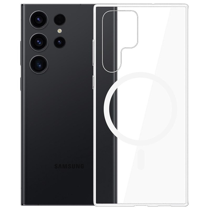 Kryt na mobil 3mk Clear MagCase na Samsung Galaxy S24 Ultra průhledný
