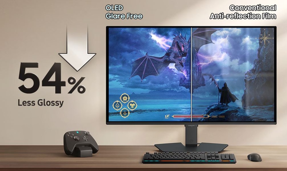 Herní monitor Samsung Odyssey OLED G5 G50SF černý OLED obrazovka monitoru Samsung Odyssey OLED G5 G50SF