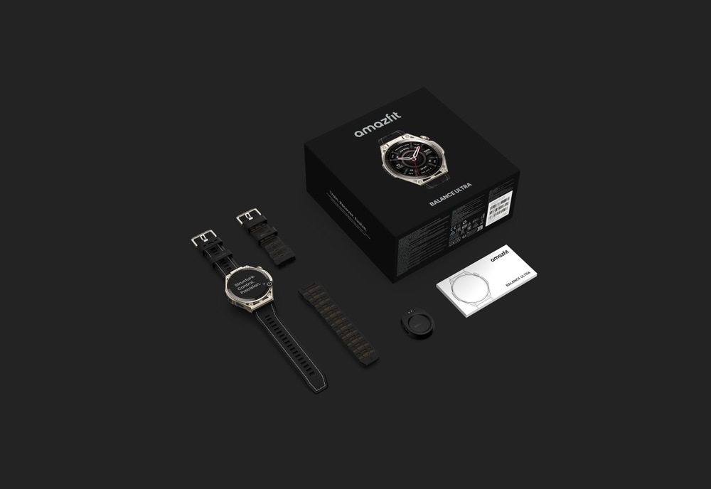 Chytré hodinky Amazfit, silikonový řemínek a krabička