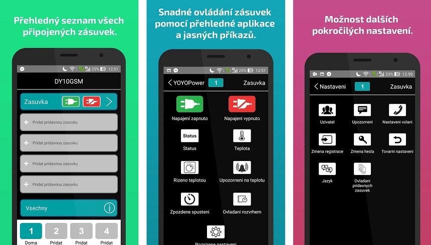 Dálkově ovládaná zásuvka Solight GSM Solight GSM