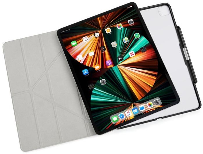 Pouzdro na tablet Pipetto Origami Penci na Apple iPad Pro 12.9“ (2021/2020/2018) černé
