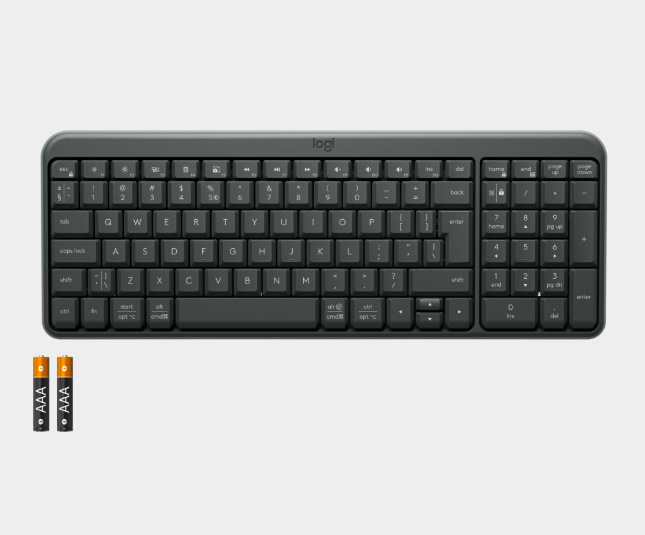 Klávesnice Logitech K250 CZ/SK - grafitová