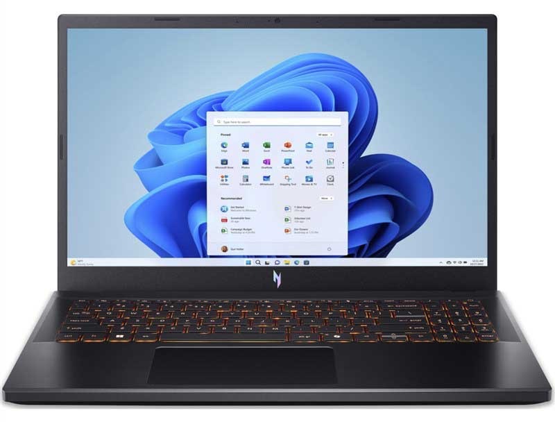 Notebook Acer Nitro V 15 v černé barvě.