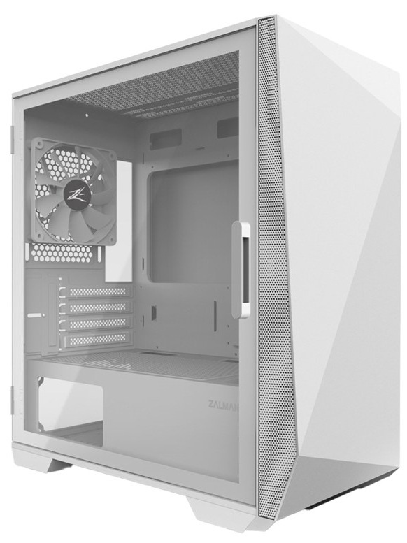 Kompaktní počítačová skříň mini-tower Zalman Z1 Iceberg, bílá barva