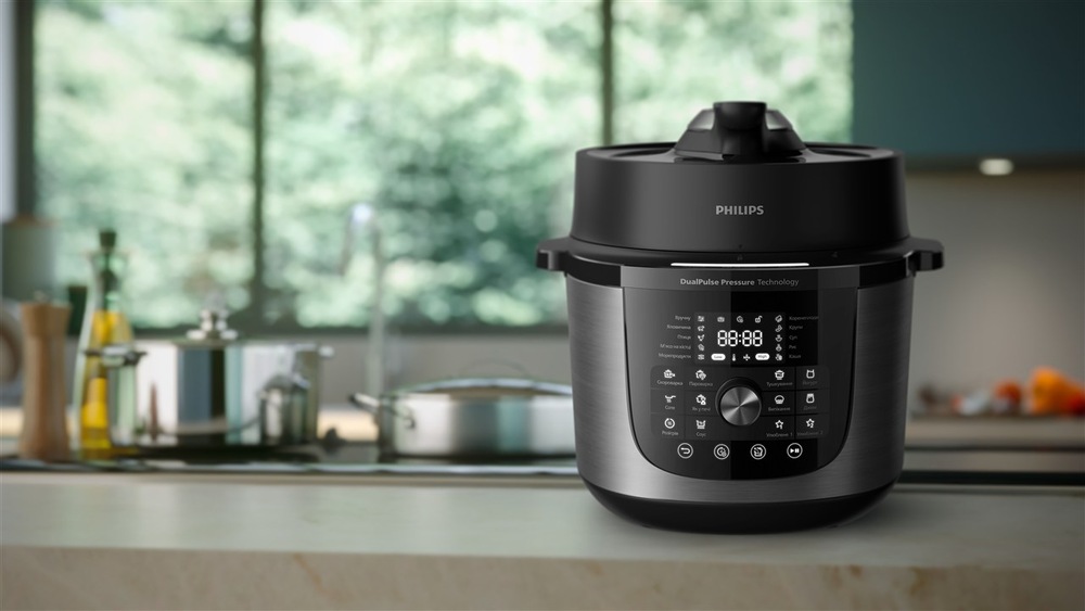 Multifunkční hrnec Philips 3000 Series HD2633/80 černý Pusťte se s chutí do vaření! S multifunkčním hrncem Philips HD2633/80 3000 vám to půjde jako po másle.