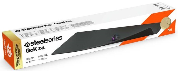 Podložka pod klávesnici a myš SteelSeries QcK 3XL 122x59 cm černá
