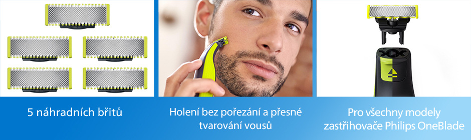 Náhradní hlavice Philips OneBlade QP250/50 Náhradní hlavice Philips OneBlade QP250/50