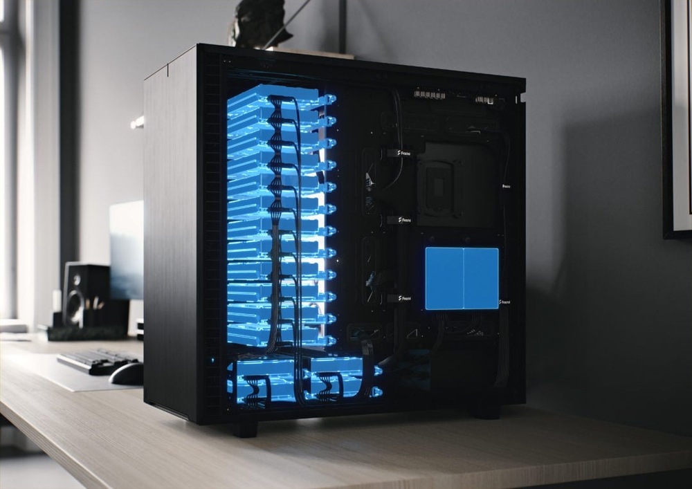 Case FRACTAL DESIGN Define 7 XL Tempered Glass Dark Tint černá Fractal Design Define 7 XL Tempered Glass Dark Tint