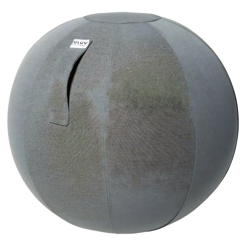 Sedací míč VLUV Bol Sova 60–65 cm Ash, grafitová barva.
