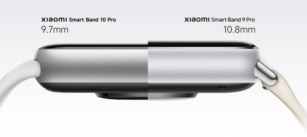 Xiaomi Smart Band 10 Pro je tenký 9,7 mm