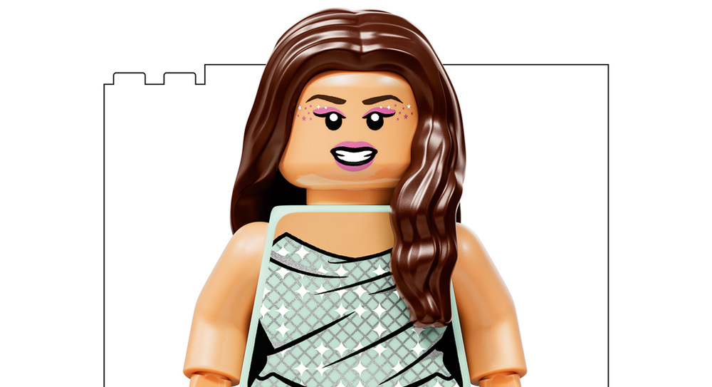 Stavebnice LEGO® Editions 43028 Editions M Sběratelský vinyl s minifigurkou potěší fanoušky Olivie Rodrigo a doplní další hudební modely.