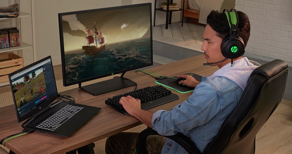 Headset HP Gaming 600 černý/zelený Headset HP Gaming 600 černý/zelený