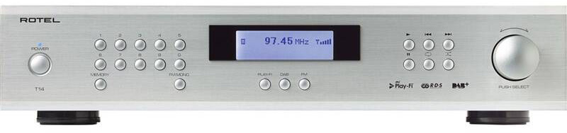 Internetový radiopřijímač s DAB+ ROTEL T14 stříbrný Internetový radiopřijímač s DAB+ ROTEL T14 stříbrný