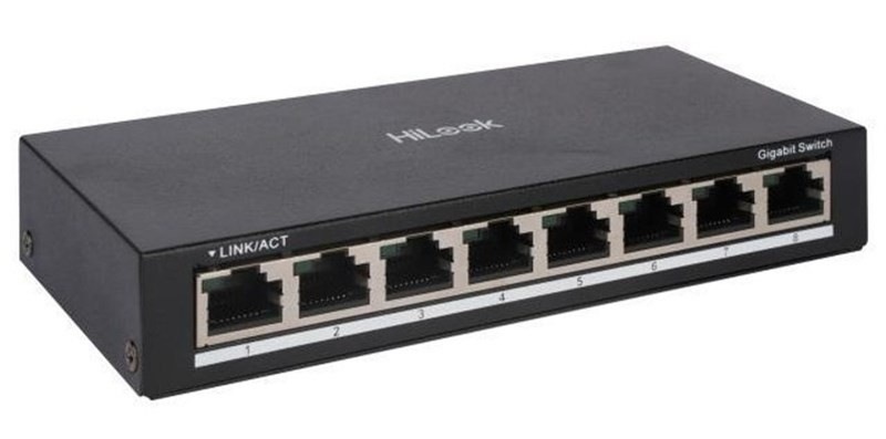 Switch HiLook Powered by HIKVISION NS-0508 8 Port Gigabit černý