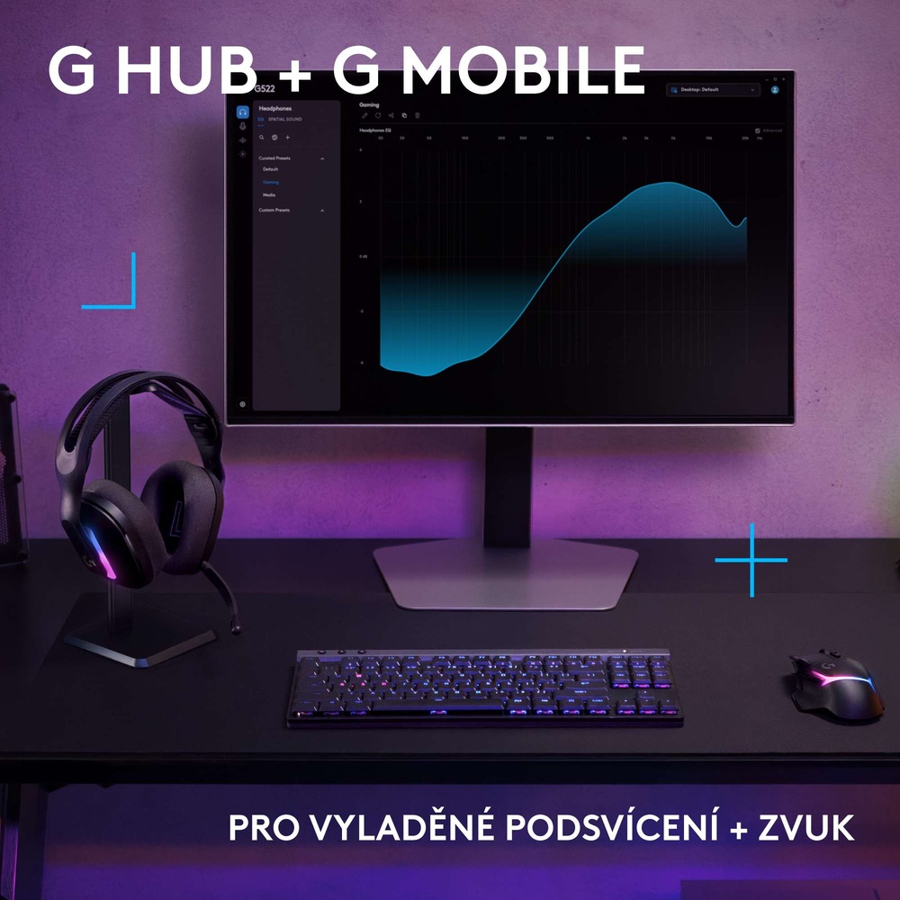 Headset Logitech Gaming G522 Lightspeed černý Headset Logitech Gaming G522 Lightspeed černý