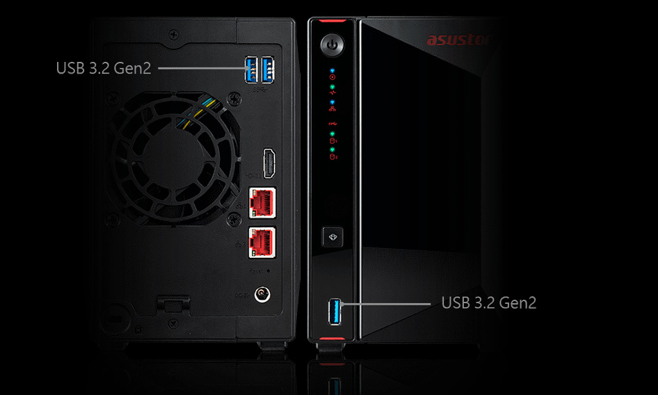 Datové úložiště (NAS) Asustor Nimbustor 2 Gen2 černé