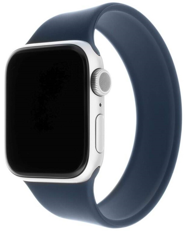 Řemínek FIXED Silicone Strap na Apple Watch 42/44/45/49 mm, velikost L modrý