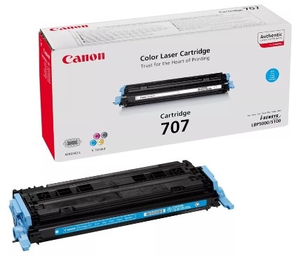 Toner Canon CRG-707C, 2000 stran azurový