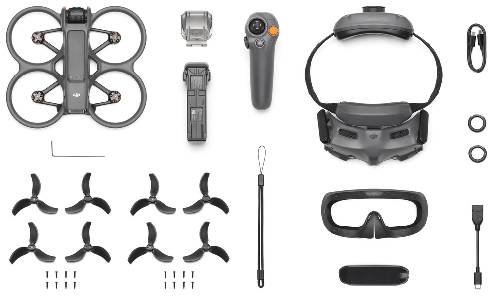 Dron DJI Avata 2 Fly More Combo (Single Battery) šedý Dron DJI Avata 2 Fly More Combo (Single Battery) šedý