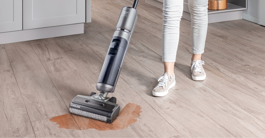 Čistič na tvrdé podlahy Thomas FloorCleaner Cordless šedý Čistič na tvrdé podlahy Thomas FloorCleaner Cordless šedý